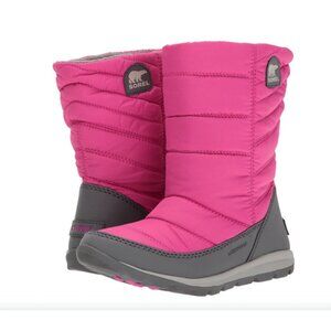 Sorel Children's Whitney Mid Boots Girls 9 Pink Ice/Quarry - NWOT